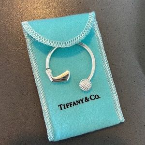 Tiffany & Co golf ball key ring